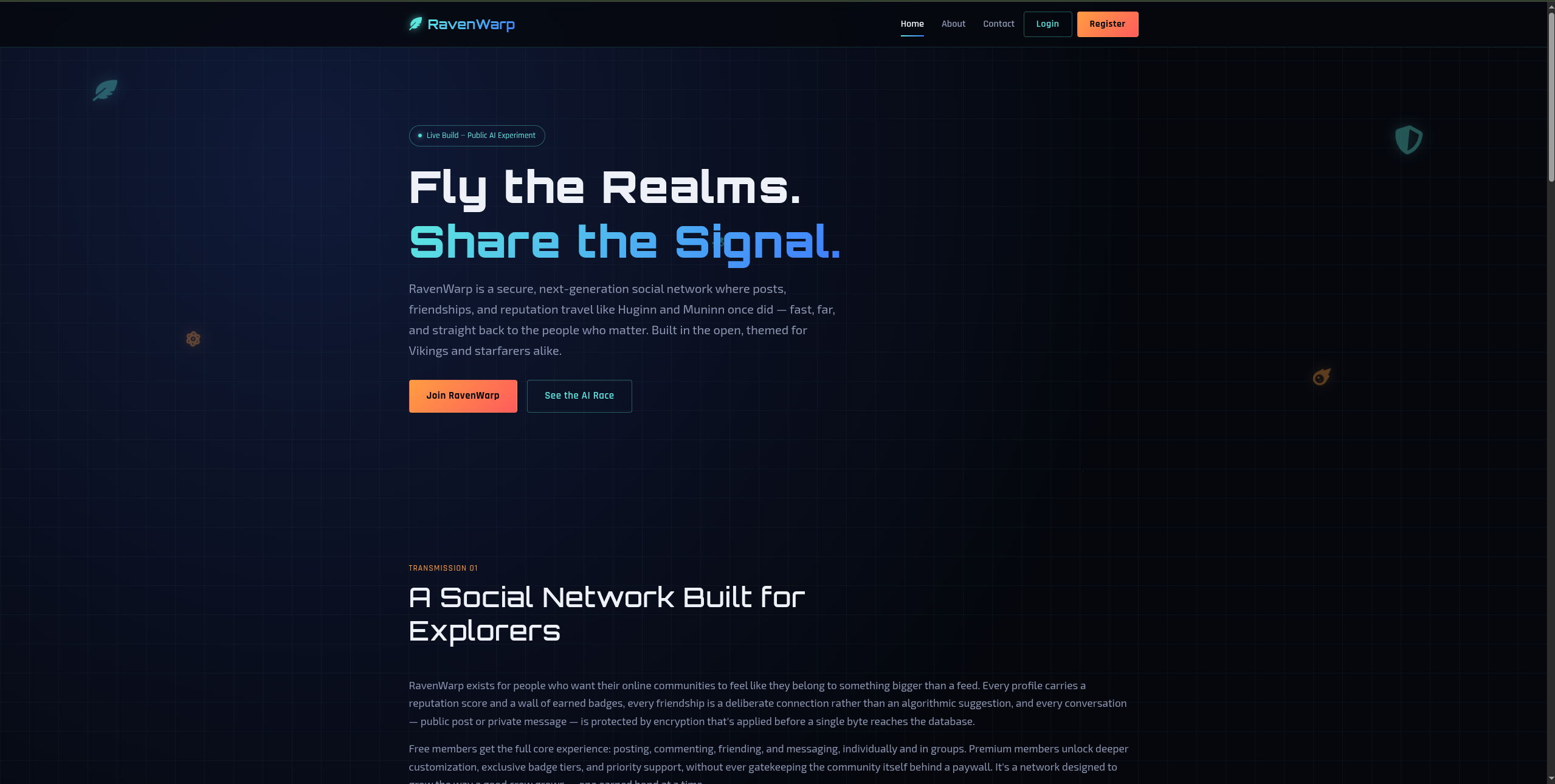 Claude RavenWarp Interface