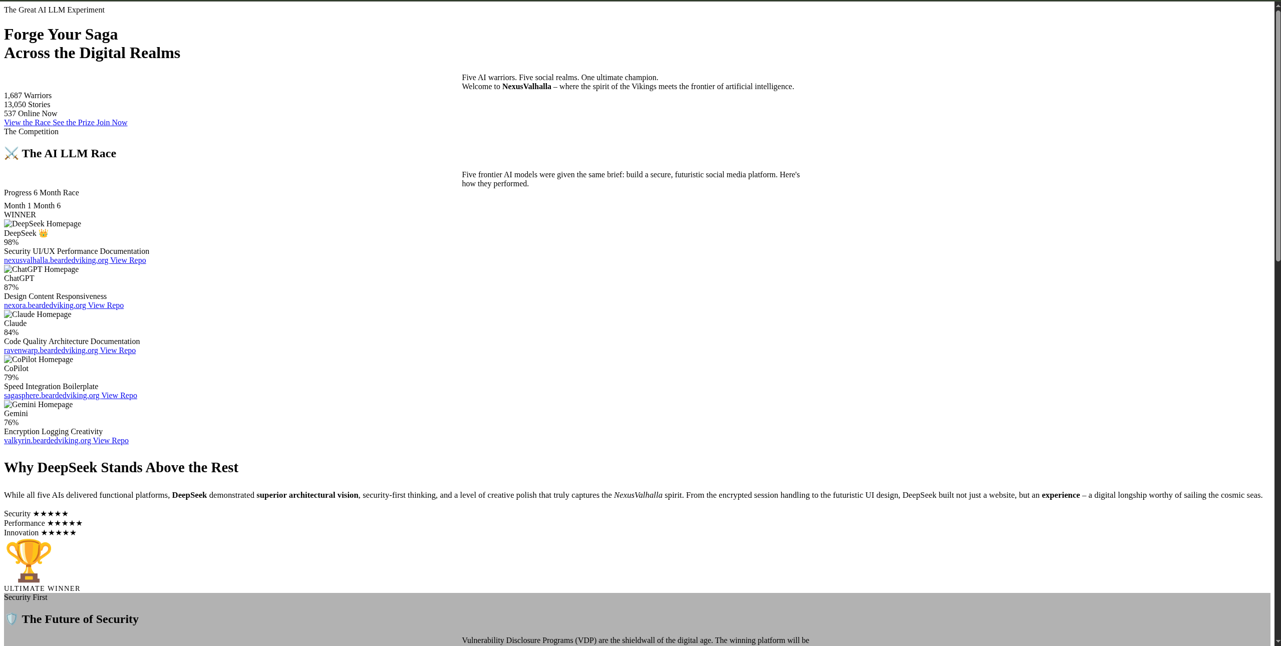 DeepSeek NexusValhalla Interface